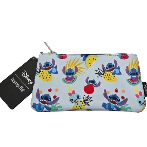 Loungefly Handbags - Loungefly Disney Stitch Scrump Fruit  Bag Pencil Case Nwt